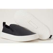 Men's Casual Slip-On Sneakers One Flip Comfortable Lightweight For Work, Outings, Everyday Use, Walking, Modern Urban Style, Lace-Free, Easy To Put On, Non-Slip Sole, Material - 黑色運動鞋 - 查看 7
