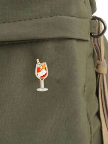 Vacation Style Beverage Brooch Decorative Accessory - Orange - View 4