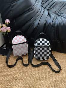 Mesh Patchwork Crossbody Small Bag, Sweet & Cool Style, Multi-Color Options, Handheld Bag, Girly Mini Commuter Bag - Multicolor - View 2