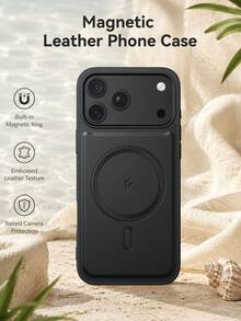 Ultra Cool 3D Embossed Lightning Cover Magnetic Phone Case, Portable Apple Wireless Charging Phone Accessory, High-End Fashion Phone Case Compatible With Apple 17 Pro Max Phone Case, Compatible With Car Mounts Smart Phone Case, Premium Business Apple 17 Phone Case, Embossed Apple 16 Phone Case, Shockproof Wireless Charging Phone Case Suitable For Galaxy S26 Ultra/S25ultra, Shockproof Anti-Drop Anti-Scratch Android Phone Case Cover. - Black - View 6