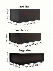 Large Gift Box - 1pc Black Foldable Groomsman Gift Box With Magnetic Lid - Groomsman Proposal Gift Box, Suitable For Clothing And Large Gifts Giant Gift Box - Perfect For Birthday, Party And Wedding - Black - View 4