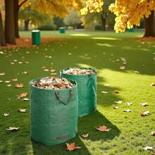 1pc Large Capacity Thickened Garden Leaf Collection Bag, Outdoor Yard Foldable & Trash Bag, Durable Garden Cleanup Storage Bag - A - View 7