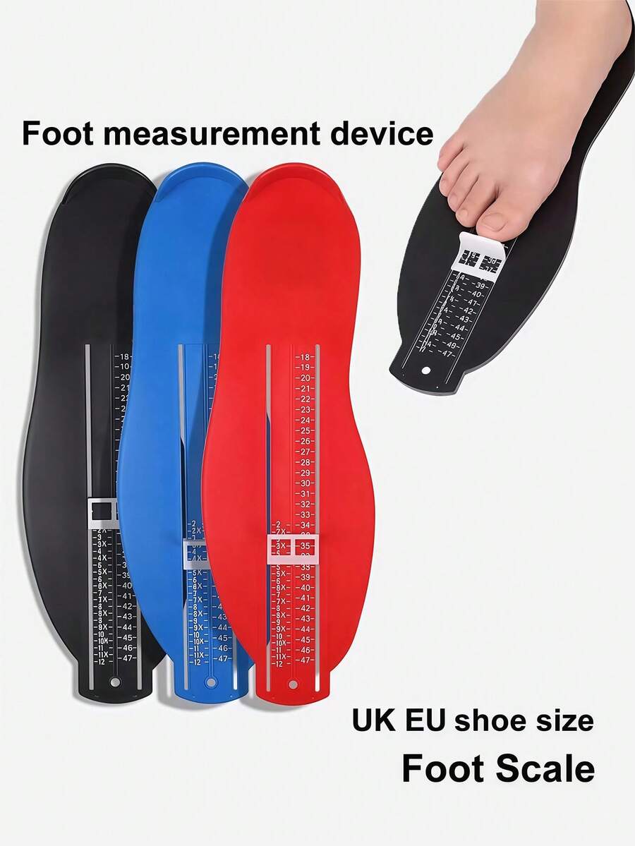 1pc Adult Foot Measuring Tool European Size Adult Foot Measuring Tool UK Size European Size Measuring Tool, Suitable For Women, Men, Adults And Children, Provides Accurate Foot Size Measurement, Can Be Measured At Home. - A - View 1