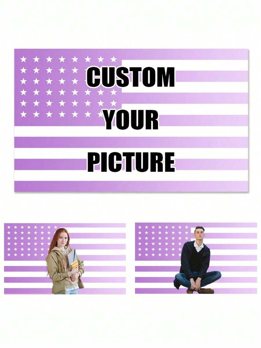 1pc Customizable Personalized Tapestry, Custom Image, Fashion Home Decor, Unisex Gift, Suitable For Mother's Day, Graduation Ceremony And Other Occasions, Multi-Functional, Highly Decorative - Multicolor - View 1