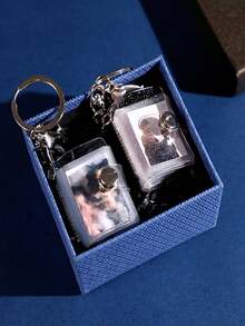 1 Inch Mini Keychain Photo Album, 1 Inch 2 Inch Photo ID Card Storage Book - A - View 5