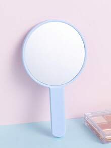 1Pc Round Make Up Mirror Handheld Makeup Mirror New Makeup Mirrors Sweet Girl Style Suitable For Carrying Around - Multicolor - View 11