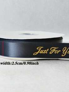 Custom Printed Satin Ribbon, Personalized Printed With Name Or Logo | Wedding Favor Custom Printed Satin Ribbon - Wedding Gift Packaging - Wedding Ribbon - Anniversary Gift Packaging - Multicolor - View 10