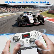 Kontroler Game Nirkabel G8 dengan Layar Pintar, Joystick Efek Hall, Ketegangan yang Dapat Diatur 30-90gf, Pemicu Mode Ganda, Tombol Makro, Turbo, Getaran Ganda, Sensor Gerak 6-Axis, Gamepad 2.4G/Berkabel/Bluetooth, Kompatibel dengan PC, Switch, Android, dan iOS - View 10