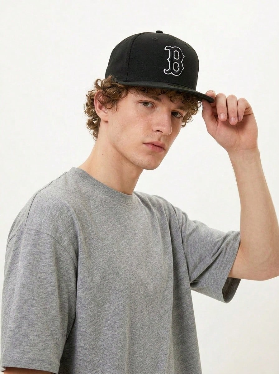 New Era 59FIFTY Sports Caps Embroidered Sun Protection Versatile Running Casual Hiking Black 11941977 - 黑色 - 查看 1