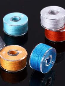30/50/100pcs Pre-Wound Sewing Bobbin Thread, Size A 15 Class, Random 36 Colors Polyester Bobbin Thread, Suitable For Brother/Singer/Babylock/Janome Sewing Machines - Bobbin Thread - View 5