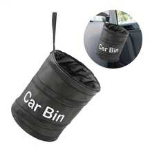 1pc Car Multifunctional Foldable Trash Can, Car Storage Bin, Foldable Trash Can, Trash Storage Bin Container, And Practical, Compact And Space-Saving, Keep Car Interior Tidy - A - View 3