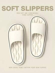 Sandal Kasual Gaya INS Musim Semi/Panas, Serbaguna dan Nyaman, Sol Senyap dan Tahan Lama, Penting untuk di Rumah, Hotel, Kantor, Mendaki di Luar Ruangan, Ringan dan Tidak Melelahkan untuk Pemakaian Jangka Panjang, Unisex - Putih - View 3