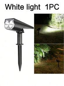 LED Solar Powered Dual-Use Spotlight Tree Light Outdoor Ultra Bright Multi-Color Landscape Light Yard Garden Villa Decoration Floodlight Lawn Path Light - Lawn Lights - View 13