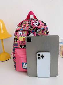 1pc Disney Teen Backpack, Cartoon Backpack, Girls Wallet, Mini Handbag, Travel Bag, Party Storage Bag, Fashion Coin Purse, Boys & Girls Handbag - Multicolor - View 10