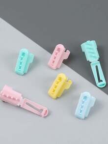 Guía de Hilo de Colores, Herramienta de Tejido de Suéter DIY, Separador de Dedos para Hilo, Soportes de Dedos para Crochet y Tejido con Apertura Ajustable, Para Crochet, Bordado, Patchwork, Manualidades DIY, Regalo para Entusiastas de las Manualidades - Multicolor - Ver 4