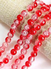 6 8 10mm Natural Stone Red Phantom Quartz Round Loose Spacer Beads For Jewelry DIY Bracelet Necklace Making Accessories - Multicolor - View 2