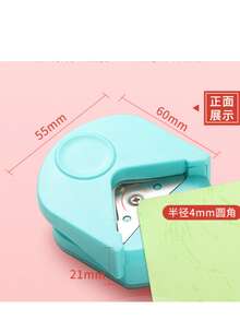 3-In-1 Mini Manual Corner Rounder Punch - Heavy Duty Corner Trimmer And Punch For R4/R7/R10mm Dies, Suitable For DIY Card Making, Scrapbooking, Paper Crafts - Manual Operation, Portable, Ideal For Hobbyists And Office Use - Multicolor - View 3