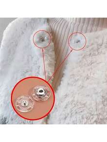 10pcs Ultra Transparent Invisible Buttons - Fixed Invisible Buttons, Suitable For Sweaters And Shirts, Anti-Exposure Design, Transparent Snap Buttons Invisible Snap Buttons Plastic Buttons Clothing Accessories - Snap Fasteners - View 3