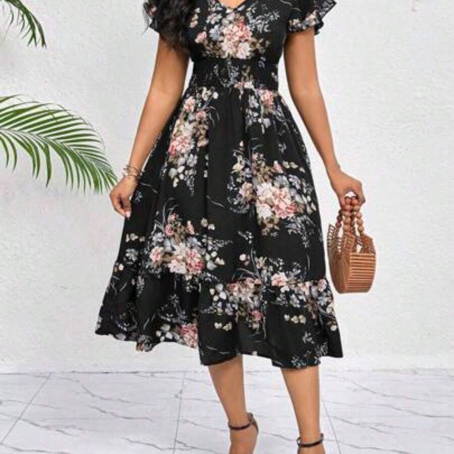 Women Midi Dresses - Negro1 - View 1