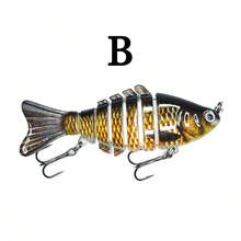 1pc/5pcs 10cm 14.5g Multi-Jointed Fish Lure, Freshwater And Saltwater Universal Realistic Sinking Minnow Hard Bait For Bass And Topmouth - A - View 4
