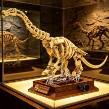 Spinosaurus T Rex Dinosaur Skeleton Fossil Models Miniature Construction Building Block Figure - Multicolor - View 10