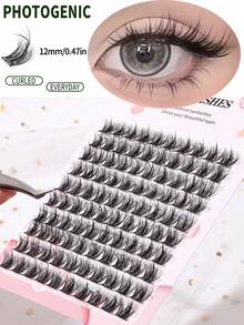 10 Packs Of Large-Capacity Single-Cluster False Lashes, With A Thick And Realistic Natural Style, Lightweight And Not Causing Eye Pressure, Creating A Light And Atmospheric Eyeshadow Look, Suitable For Various Scenarios - View 2