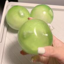 1pc Green Grape-Shaped Squeeze Ball, Cute Jumbo Stress Relief Fidget Toy For Adults, Fun Desktop Decompression Toy, Party Favor & Gift Idea - Multicolor - View 9