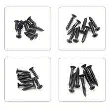 560piece Black Self-Tapping Screw Set In Various Sizes And Styles - For Wood Repair And Appliance Assembly, Includes Convenient Storage Box - Black - View 5