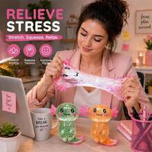 asmodee 1pc Soft Stress Relief Toy, Suitable For Children, Teenagers And Adults As Finger Massage Toy. Cute Maltose Toy, Suitable For Adults. Soft Squeeze Sensory Toy, Suitable For Children And Adults. - Multicolor - View 4