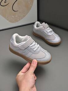 Kids Versatile Retro Casual Sports Shoes Classic German Trainer Design - Pink - View 1