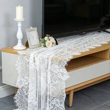 Wedding Table Runner, Embroidered Bohemian Table Runner, Lace Flower Decorative Table Runner, Vintage Rural Lace Table Runner, Used For Wedding Party Bridal Shower Decoration, Anniversary, Christmas Party Decoration, Kitchen And Home Decoration. - Multiple Styles - View 8