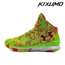 Sour Patch Kids X Under Armour Curry 1 Retro 'Candy Reign' 2022 Green Hyper-Green Team-Orange Sneakers Men 3026196-300 - 彩色 - 查看 1