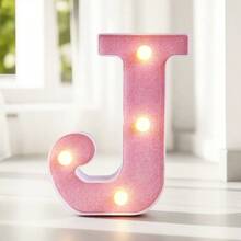 16cm 家居裝飾白色發光 A-Z LED 字母燈,電池供電,臥室裝飾字母夜燈,婚禮裝飾,生日派對裝飾,女孩房/兒童房裝飾字母燈,節日居家酒吧裝飾字母燈,字母燈 - 粉色 - 查看 27