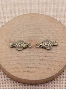 20個 19x10mm 魚形吊飾吊墜 DIY珠寶製作項鍊鑰匙圈手機鍊手鍊配件手工藝配件 - 魚 - 查看 6