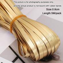 5M/Pack Golden/Silvery Artificial Leather Rope -Soft And Flexible Craft Rope, Suitable For DIY Jewelry Making, Bag Chains And Gift Envelope Straps - 5M/pack - View 18