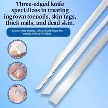 12-Piece Foot Care Set - Portable Home Use Professional Pedicure Salon Foot Trimming Tools - Nail Care Supplies - Nail Files - Silver - View 3
