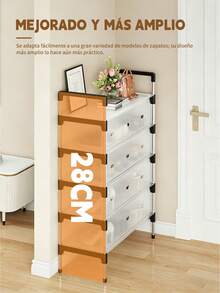 Double Shoe Rack Organizer With Waterproof Fabric Cover, 8-Tier Steel Frame Shelf, 8-Tier Canvas Shoe Rack, Shoe Cabinet, Freestanding Shoe Organizer For Living Room And Hallway, Can Store 36 Pairs Of Shoes With Dustproof Cover. - 銀色 - 查看 6