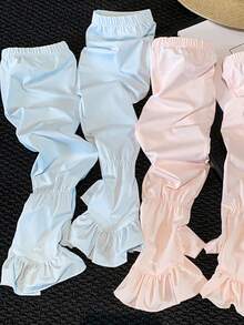 1 Pair - Ice Silk Sun Protection Arm Sleeves, Summer Outdoor Arm Sleeves, Prevent Arm Tanning Or Sunburn, Breathable/Solid Color/Ruffle Edge, Women's Sun Protection Gloves, Suitable For Girls And Women's Daily Wear, Fashionable Sun Protection Gloves - Multicolor - View 7