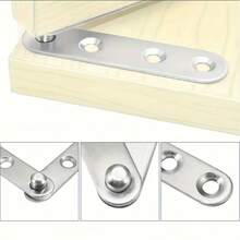 8pcs Heavy Duty 360° Rotating Hidden Hinges, Stainless Steel Embedded Cabinet And Door Hardware - 8pcs - View 5