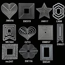 1pc Basic Geometric Frame Metal Carbon Steel Cutting Dies For DIY Embossing And Cutting, Suitable For Scrapbooking, Card Making, Photo Albums And Craft Decoration - C-Silver - View 2
