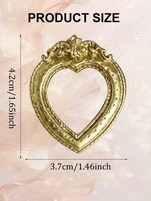 12pcs/10pcs/6pcs Set Vintage Mini Baroque Hollow Resin Photo Frame, DIY Dollhouse And Fairy Tale Scene Decoration, Mini Landscape Craft Ornament, Personalized Photo Display, Gift For Family And Friends, Jewelry Display And Nail Art DIY Accessory - Multiple Styles - View 18