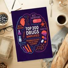 <200 دليل شائع موجز: كتاب تلوين الصيدلة ودليل الدراسة>- أكثر من 300 صفحة من الأساسيات السريرية ووسائل المساعدة على الذاكرة ومواد المراجعة عالية القيمة، مصمم خصيصًا لمستلزمات مدرسة الفنيين الطبيين - متعدد الألوان - مشاهدة 12