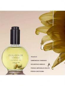 IDOL COLOR Scented Cuticle Oil 75ml, Hydrating Nail Care Oil Infused With Vitamin E & Natural Oils, Gentle For All Skin Types - Multicolor - View 7