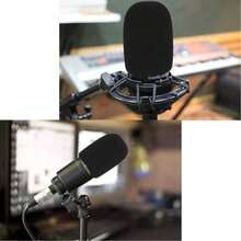 防噴音泡沫防風罩－麥克風防風罩，相容於 Audio Technica AT2035 電容式麥克風，可阻隔爆破音 - 均碼 - 查看 6