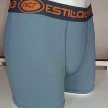 kit c/8 cuecas boxer Estilo Livre adulto masculino microfibra lisa - Multicolorido - Visão 7