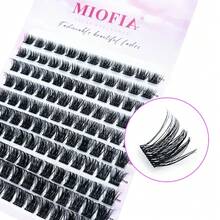 MIOFIA 8-14 DIY Mixed Pack Natural Eyelash Extensions: Soft And Comfortable Mixed Length Eyelash Extensions 0.1mm Russian D Curl Thick And Reusable Dramatic Lashes, Suitable For Beginners, Easy To Use - 10 Rows - D - View 7