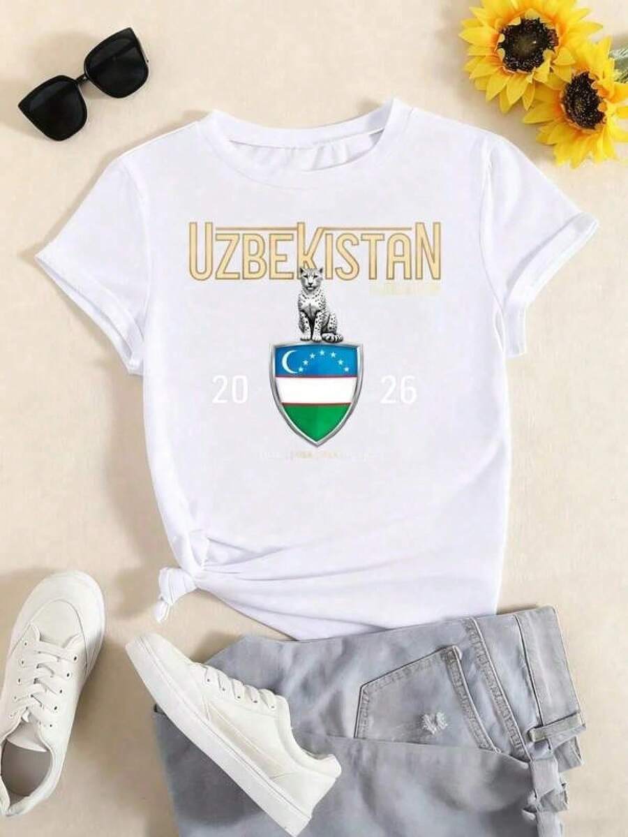 Unisex TShirt2026 Unisex New Casual Cup 2026 Casual Top For Men Women - White - View 1