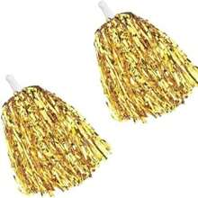 2pcs, Brightly Colored Cheerleading Pom Pom Set, Perfect For Sports Events, Team Encouragement Gatherings, School Dance Celebrations, Birthdays, Christmas And Other Holiday Occasions, Suitable For Football, Basketball And Sports Events - Perfect As Party Accessories - Multicolor - View 13