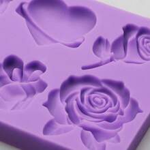 - Molde de silicona para caja de regalo, diseo de corazn, rosa, molde de chocolate morado, 4.41x 3.27 pulgadas, molde para hornear sin BPA para fundicin de resina, arcilla, manualidades - Morado (YL024) - Ver 7
