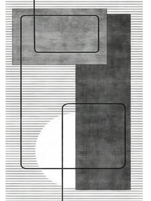 Digitally Printed Non-Slip Washable Runner And Area Rug Living Room Carpet, Modern Design | Modern, Scandinavian, Bohemian And Classic Styles | 100% Polyester - Creamy White - View 7